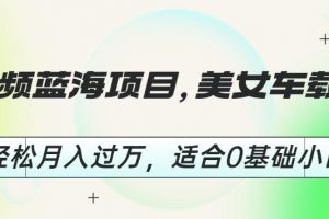 短视频蓝海项目，美女车载U盘，轻松月入过万，适合0基础小白【揭秘】